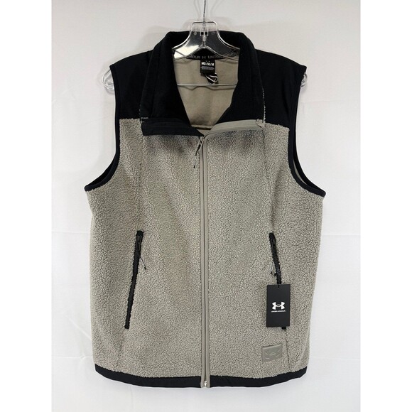 Under Armour Mission Vest Tan NWT MSRP $100 Men’s Size Medium Full Zip - Picture 1 of 5